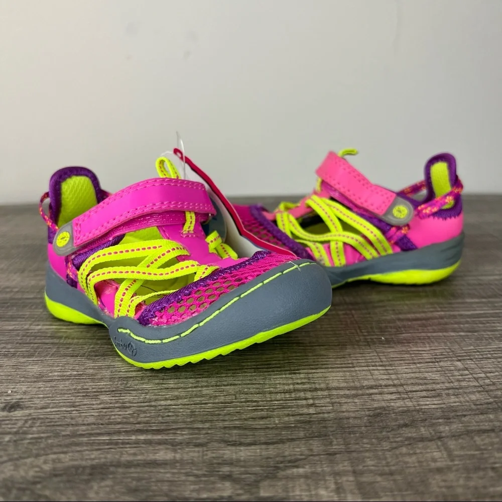 JAMBU Girls EVERLY Mesh Land and Water Ready‎ Fisherman Style Sandal Pink